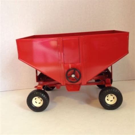 Vintage Ertl Grain Gravity Feed Box, Wagon, Trailer, Farm Toy, 